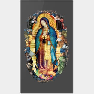 Our Lady of Guadalupe Virgin Mary and Angels Posters and Art